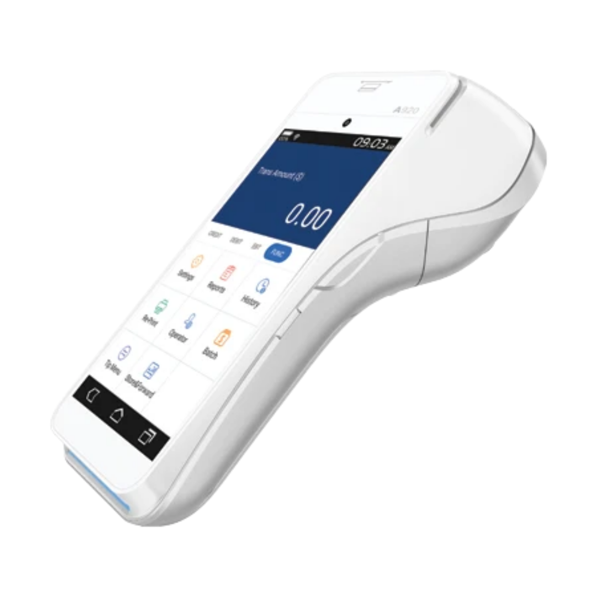 PAX A920 Wireless Credit Card Terminal | Retail Payment Processing Solutions PAX A920 wireless credit card terminal with touchscreen display and built-in receipt printer, offering flexible retail payment processing solutions for merchants.