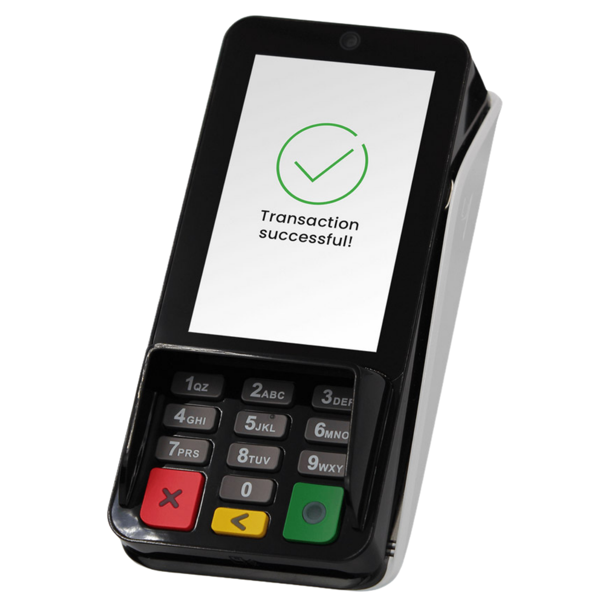 PAX A35 Credit Card Terminal | Secure Retail Payment Processing PAX A35 credit card terminal displaying a successful transaction confirmation, providing reliable retail payment processing and merchant services for businesses.